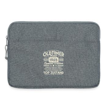 Vintage Oldtimer Modell 1965 Baujahr - Laptoptasche 15" - Grau meliert - Vorne