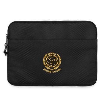 Gegen den modernen Fußball - Laptoptasche 15" - Schwarz - Vorne