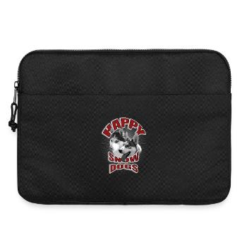 Chiens en hiver dans un design des années 50 - Sacoche pour ordinateur portable 15 pouces - noir - Devant