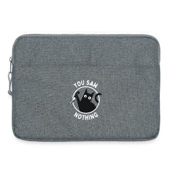 You Saw Nothing - Laptop bag 15" - heather grey - Front