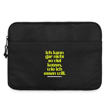 JE NE PEUX PAS VOMIR AUTANT QUE JE MANGE... - Sacoche pour ordinateur portable 15 pouces - noir - Devant