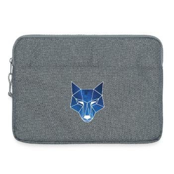 Galaktischer Wolfskopf - Laptoptasche 15" - Grau meliert - Vorne