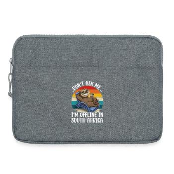Vacances Afrique du Sud - Sacoche pour ordinateur portable 15 pouces - gris chiné - Devant