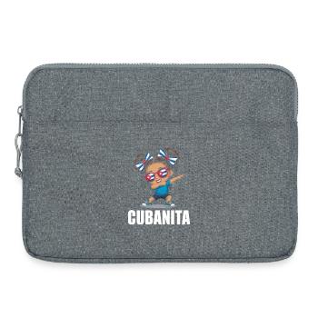 Drapeau de Cuba Jolies Cubanitas Filles Femmes - Sacoche pour ordinateur portable 15 pouces - gris chiné - Devant