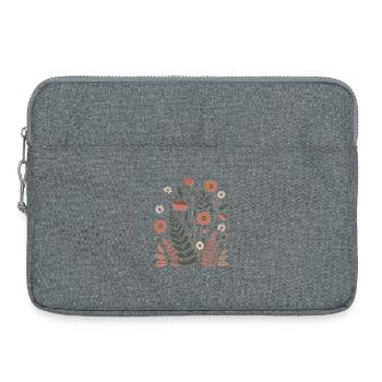 Boho Flowers – Blooming Harmony - Laptop bag 15" - heather grey - Front