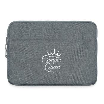 Reine du camping-car - Sacoche pour ordinateur portable 15 pouces - gris chiné - Devant