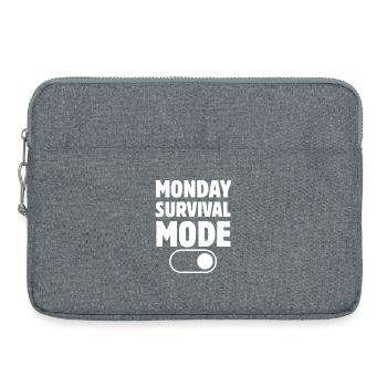 Citation Amusante de la Semaine de Travail en Mode - Sacoche pour ordinateur portable 15 pouces - gris chiné - Devant