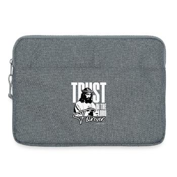 Vertraue ewig auf den Herrn - Laptoptasche 15" - Grau meliert - Vorne