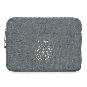 Six Sigma Process Define Measure - Laptop bag 15" - heather grey - Front