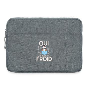 Gefrorener Pinguin immer kalt - Laptoptasche 15" - Grau meliert - Vorne