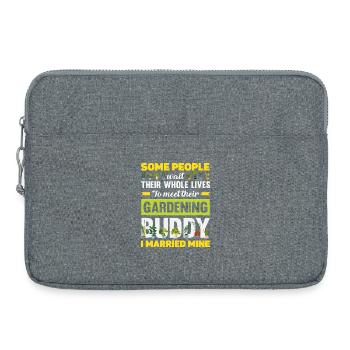 Garten- Und Pflanzenliebhaber Geschenke - Laptoptasche 15" - Grau meliert - Vorne