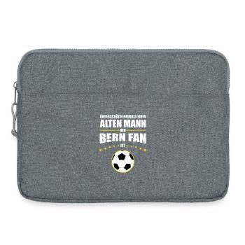 Vieil Homme - Bern Fan | Édition rétro vintage - Sacoche pour ordinateur portable 15 pouces - gris chiné - Devant