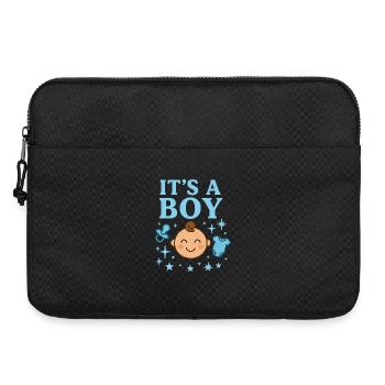 C’est un motif garçon – bébé - Sacoche pour ordinateur portable 15 pouces - noir - Devant