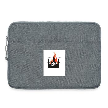 Burning Dragon Castle - Laptop bag 15" - heather grey - Front