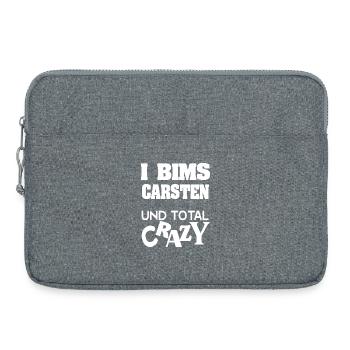 First name Carsten - Laptop bag 15" - heather grey - Front