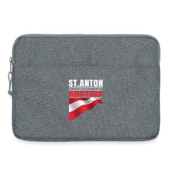 Saint-Anton - Sacoche pour ordinateur portable 15 pouces - gris chiné - Devant