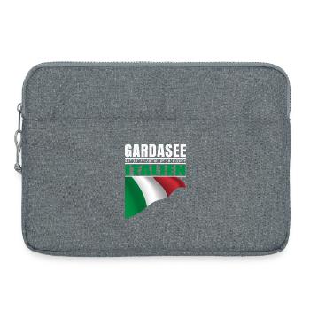 Lac de Garde - Sacoche pour ordinateur portable 15 pouces - gris chiné - Devant