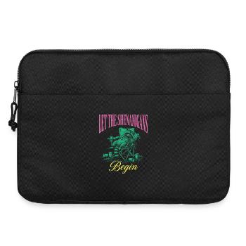 Shenanigans Funny Raccoon Mardi Gras - Laptop bag 15" - black - Front