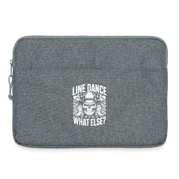Cowboy en Ligne de Crâne - Sacoche pour ordinateur portable 15 pouces - gris chiné - Devant