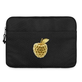 Goldene Himbeere Motiv - Laptoptasche 15" - Schwarz - Vorne