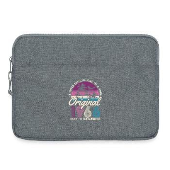60. Geburtstag 1966 Jahrgang geboren Retro - Laptoptasche 15" - Grau meliert - Vorne