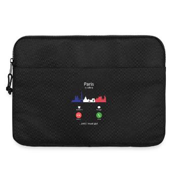 Paris ruft das französische Skyline-Reisedesign - Laptoptasche 15" - Schwarz - Vorne