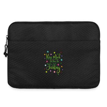 Embrasse-moi, je suis printemps - Sacoche pour ordinateur portable 15 pouces - noir - Devant