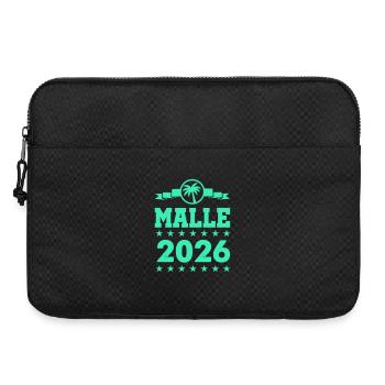 Palmen Flair Mallorca 2026 - Laptoptasche 15" - Schwarz - Vorne