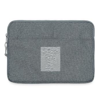 Illusion d’optique des rayures ondulées - Sacoche pour ordinateur portable 15 pouces - gris chiné - Devant
