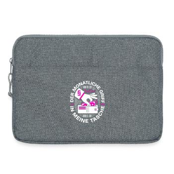Der Monatliche Griff In Meine Tasche - Laptoptasche 15" - Grau meliert - Vorne