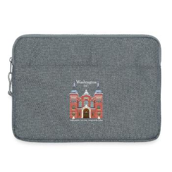 Washington DC., Handzeichnung Museum - Laptoptasche 15" - Grau meliert - Vorne