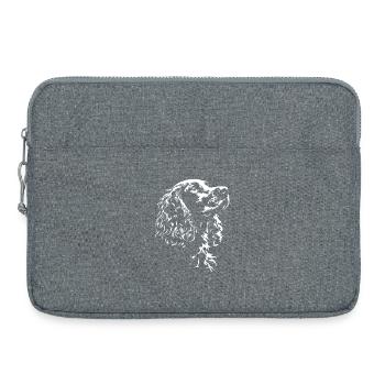 Field Spaniel Silhouette Jagdhunde Hunde Wilsigns - Laptoptasche 15" - Grau meliert - Vorne