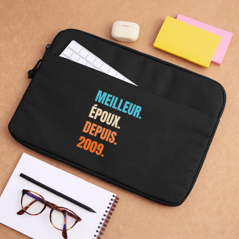 Bester Ehemann seit 2009 Geschenk-Ehemann Laptoptasche 15"