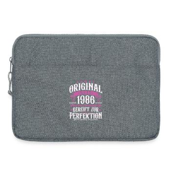 Original 1986 Vintage Retro Birthday - Laptop bag 15" - heather grey - Front