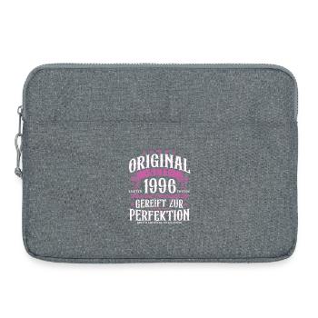 Original 1996 Jahrgang Retro Geburtstag Geschenk - Laptoptasche 15" - Grau meliert - Vorne