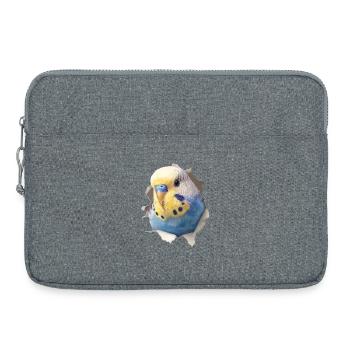 Wellensittich - Laptoptasche 15" - Grau meliert - Vorne