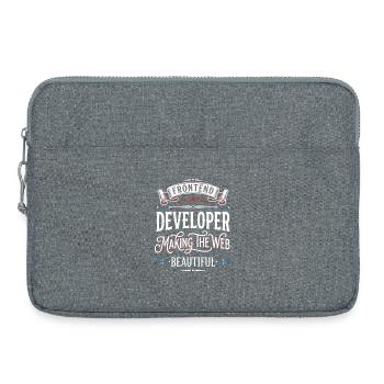 Frontend Entwickler – Web Schön Gestalten - Laptoptasche 15" - Grau meliert - Vorne