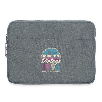 Vintage 1996 Jahrgang Retro Geburtstag Geschenk - Laptoptasche 15" - Grau meliert - Vorne