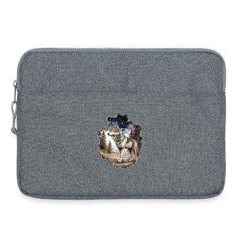 Ciel étoilé du loup - Sacoche pour ordinateur portable 15 pouces - gris chiné - Devant