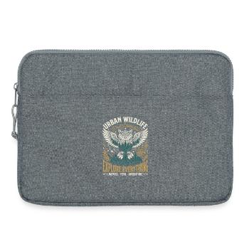 Urban Wildlife Owl - Laptop bag 15" - heather grey - Front
