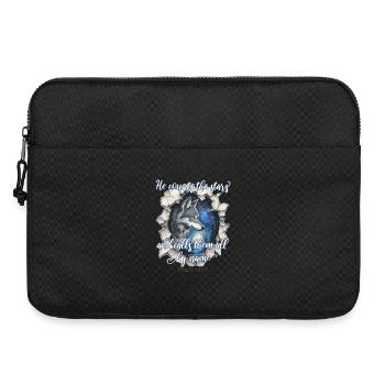 Wolf Christian Quote - Laptop bag 15" - black - Front