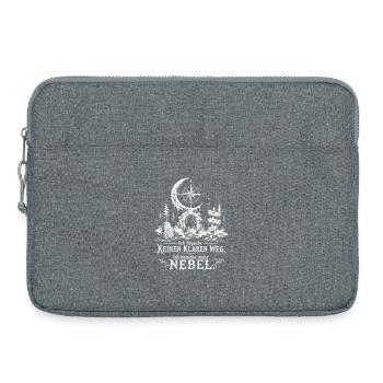 Ich brauche mehr Nebel - Laptoptasche 15" - Grau meliert - Vorne