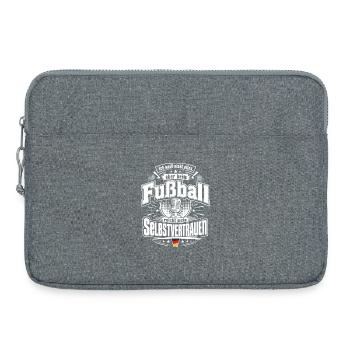 Selbstvertrauen reicht - Laptoptasche 15" - Grau meliert - Vorne