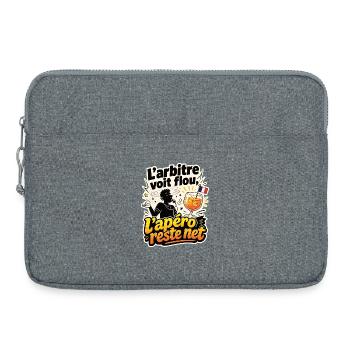 L’arbitre voit flou, l’apéro reste net - Laptoptasche 15" - Grau meliert - Vorne