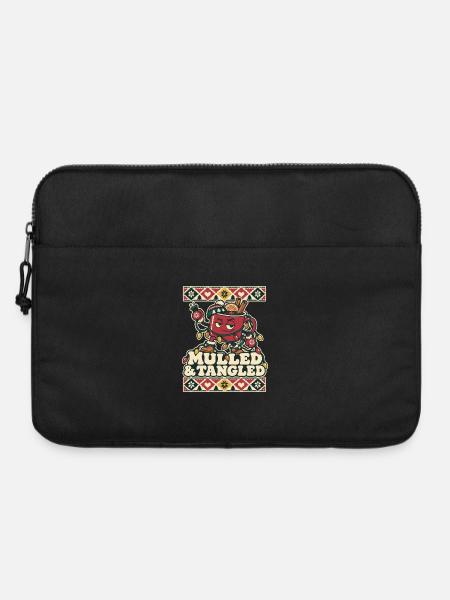 Glühwein Weihnachten – Mulled & Tangled - Laptoptasche 15" - Schwarz
