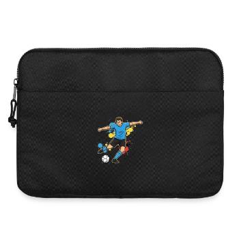 Kicker in a splash of color soccer player - Laptop bag 15" - black - Front