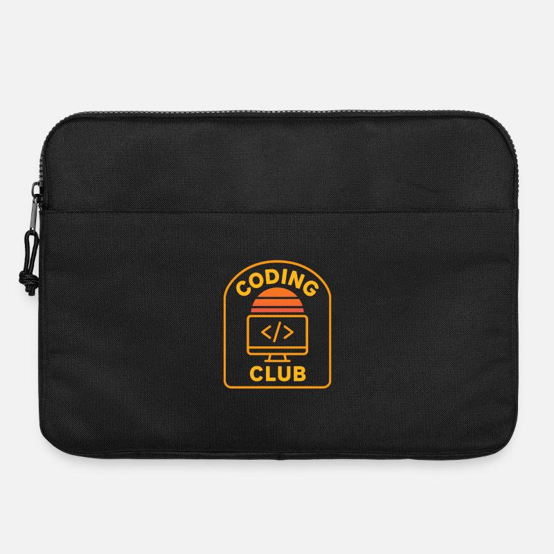 Coding Club Retro Sunrise Design - Laptop bag 15" - black