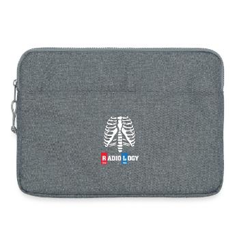 Radiologie Radiologe Geschenk - Laptoptasche 15" - Grau meliert - Vorne