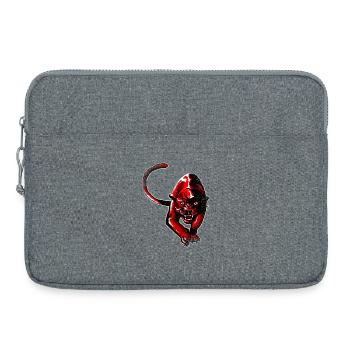 Red panther - Laptop bag 15" - heather grey - Front
