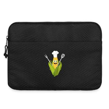 épi de dessin animé drôle avec toque - Sacoche pour ordinateur portable 15 pouces - noir - Devant